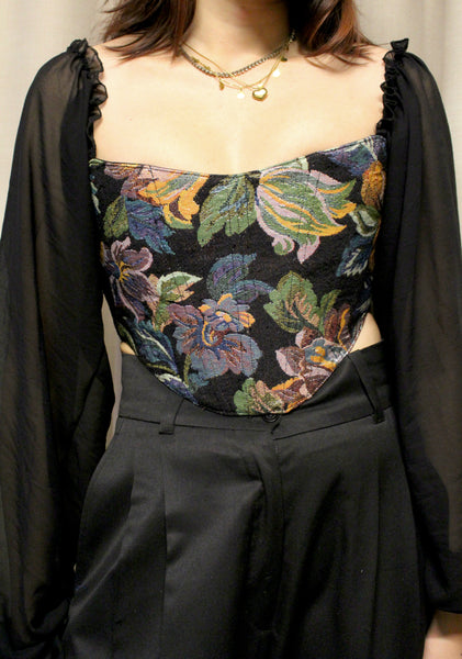 Nora corset with sleeves