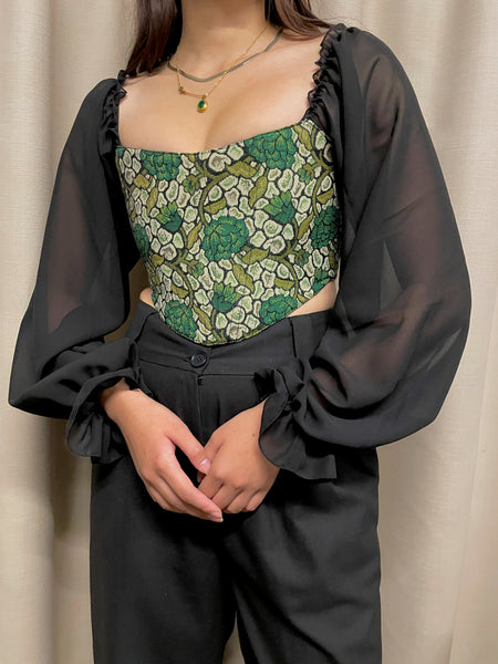 Ivy corset with sleeves