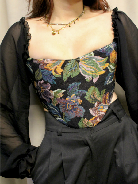Nora corset with sleeves