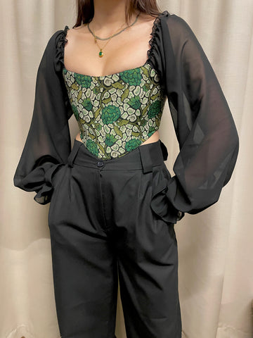 Ivy corset with sleeves