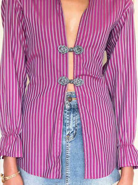 Reworked corset shirt