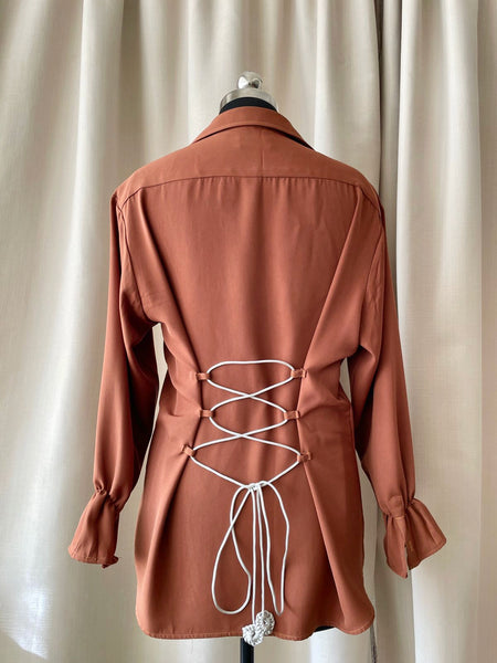 Reworked corset shirt