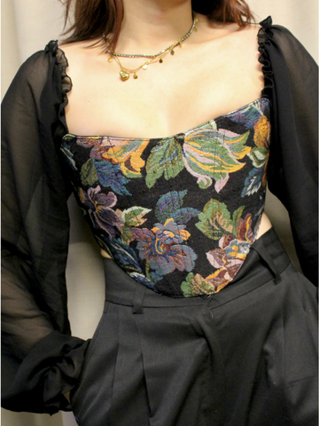 Nora corset with sleeves